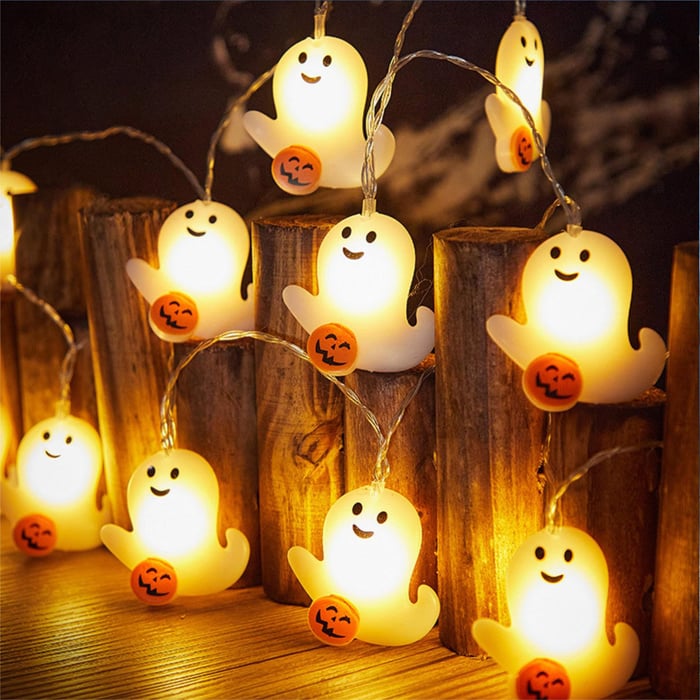 👻Ghost Pumpkin String Lights | Lovely Halloween party